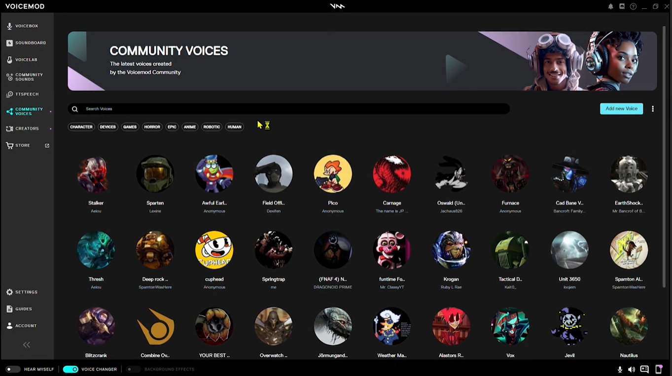 Voicemod launches Community Voices and AI Voice Creator